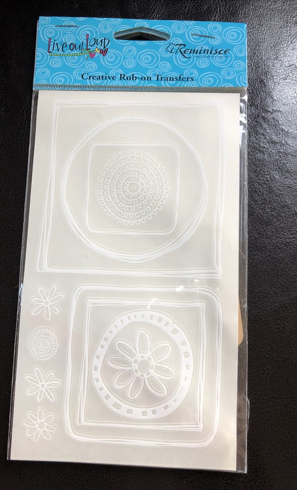 Reminisce Creative Rub-on Transfer for Scrapbooking, Crafts