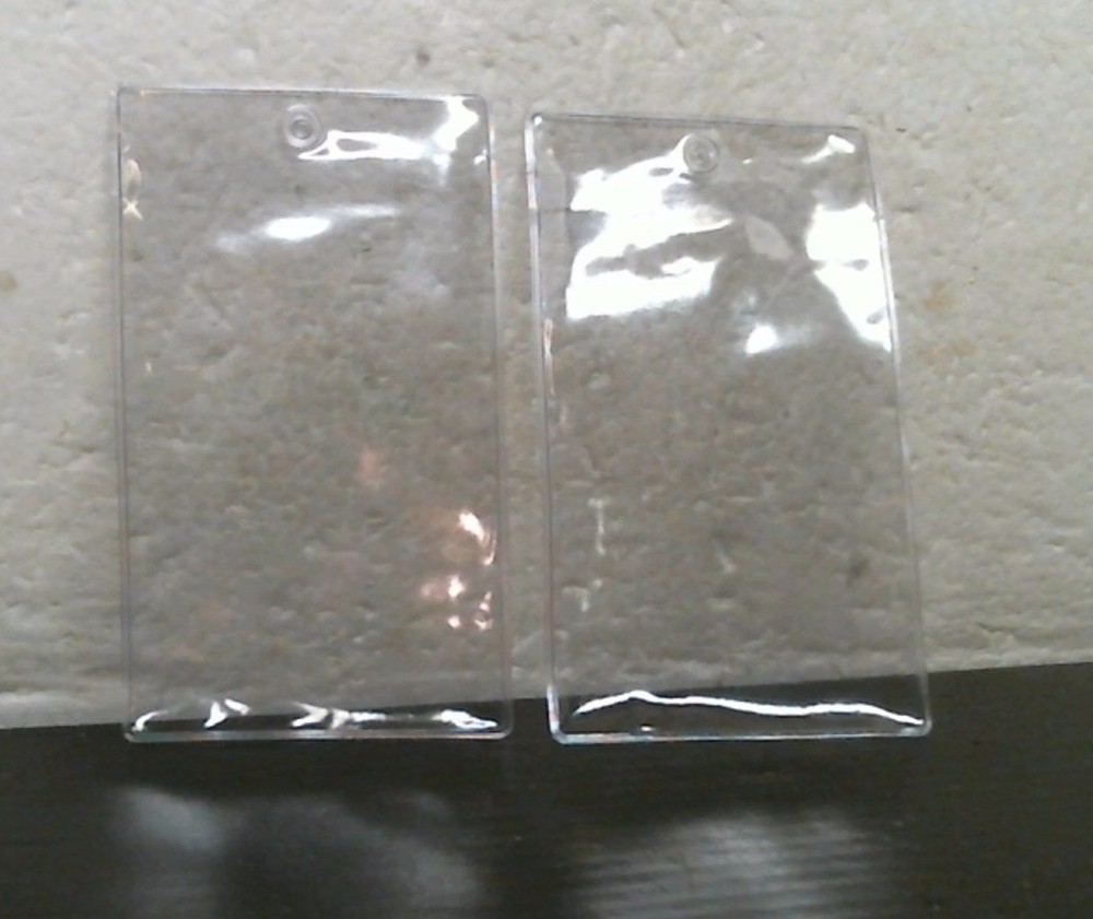 Luggage Tag with Loop Clear Laminated 100 Per Order, FREE SHIPPING