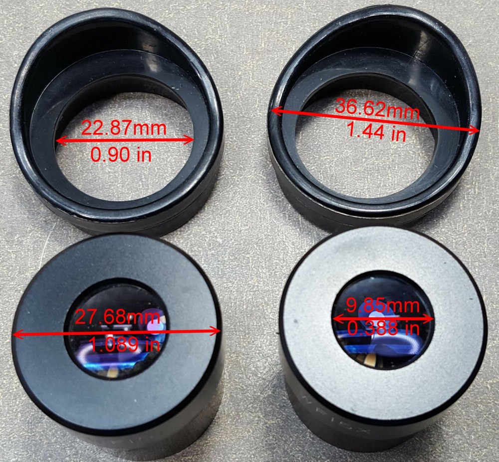 WOLFE Microscope eyepieces WF15X. Set of 2