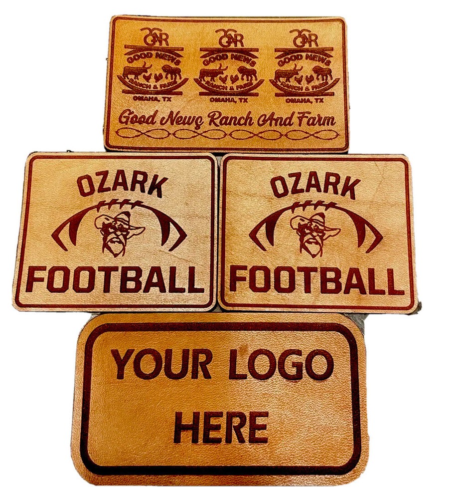 Custom leather patch For 5” - 7” Any Shape Any Design Any Logo