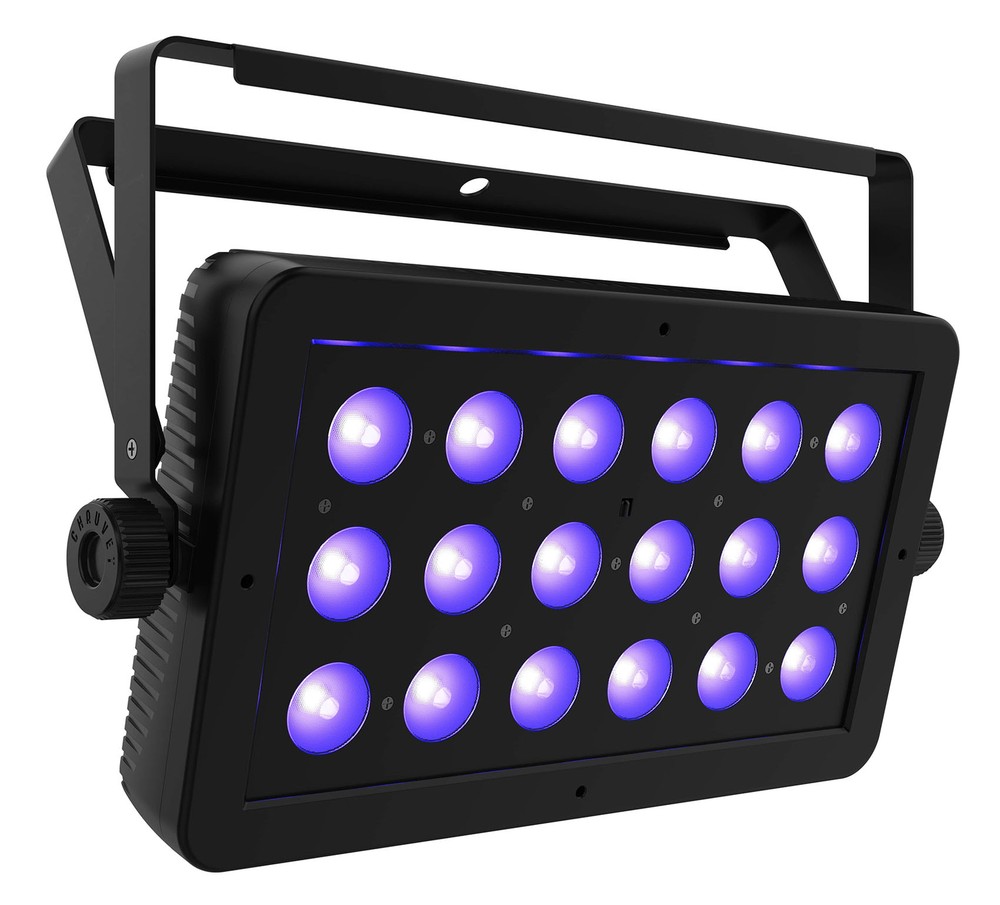 (2) Chauvet DJ LED Shadow 2 ILS Black Lights w/Eye Candy Effects+DMX Controller