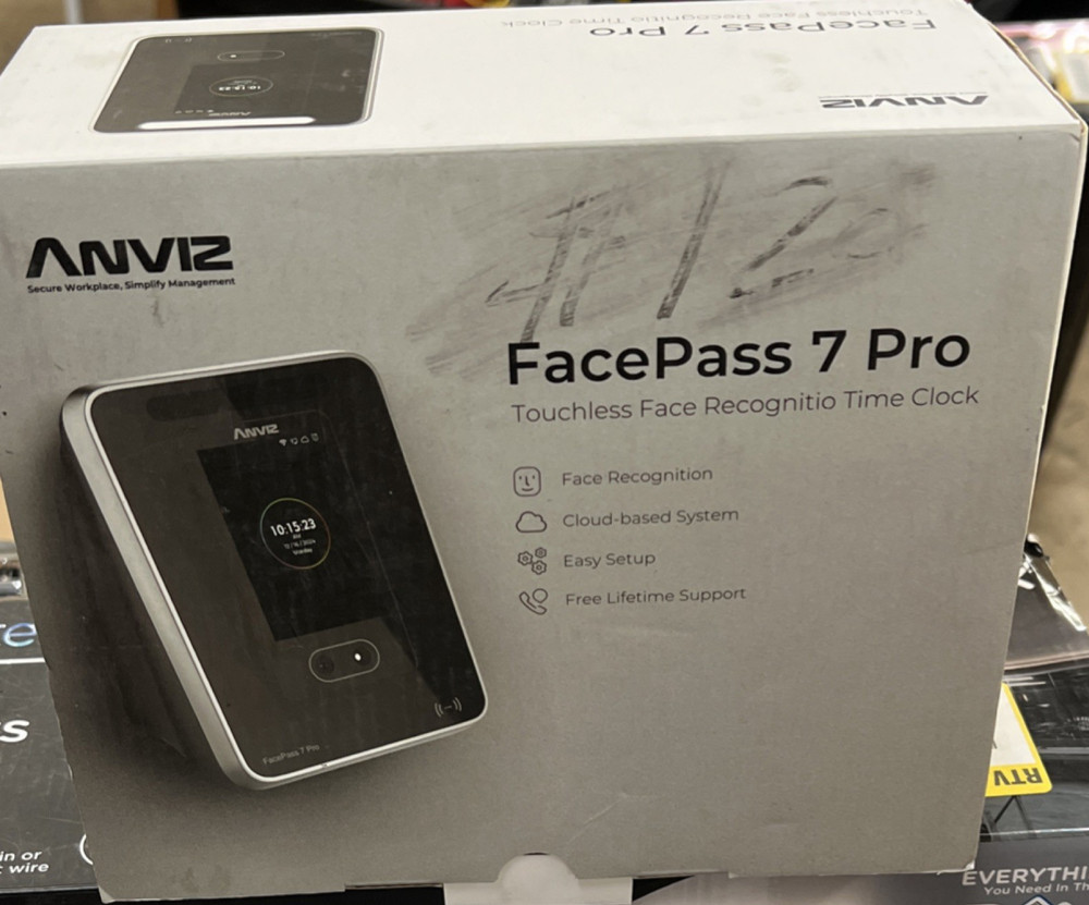 Anviz FacePass 7 Pro Touchless Face Recognition Biometric Time Clock