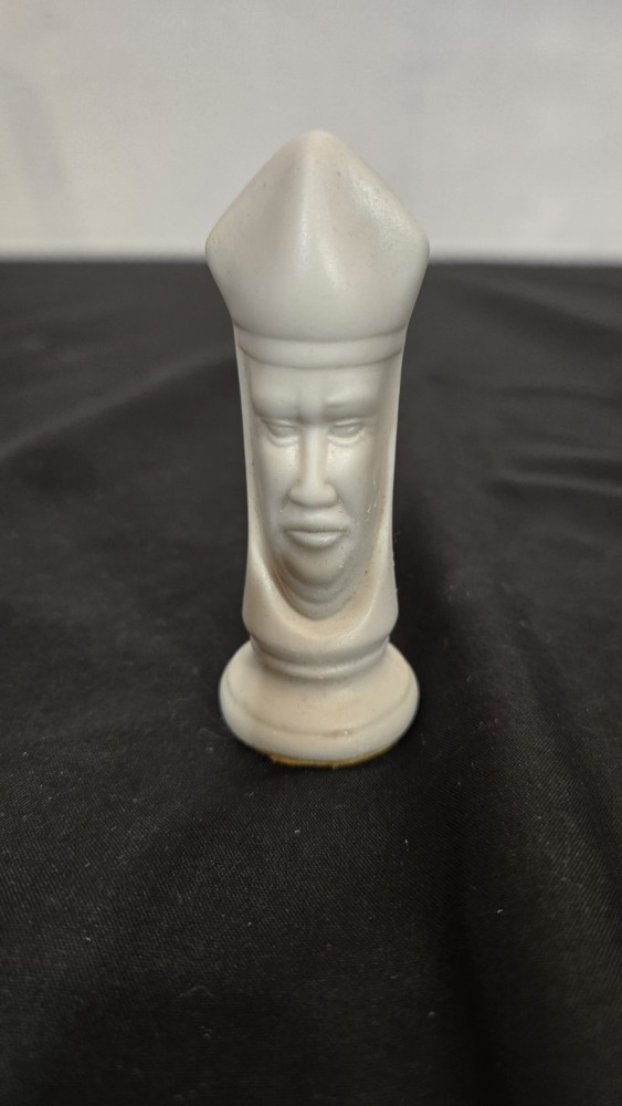 3.25" Mid Century Duncan White Bishop Replacement Chess Piece