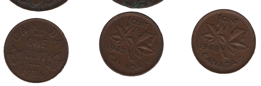 Canada Coins – Bulk Lot x9 – Mixed Denominations