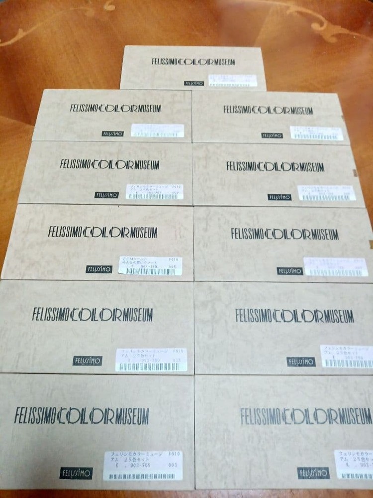 FELISSIMO Colored Pencils Set 25 Colors x 11 Boxes Multicolor