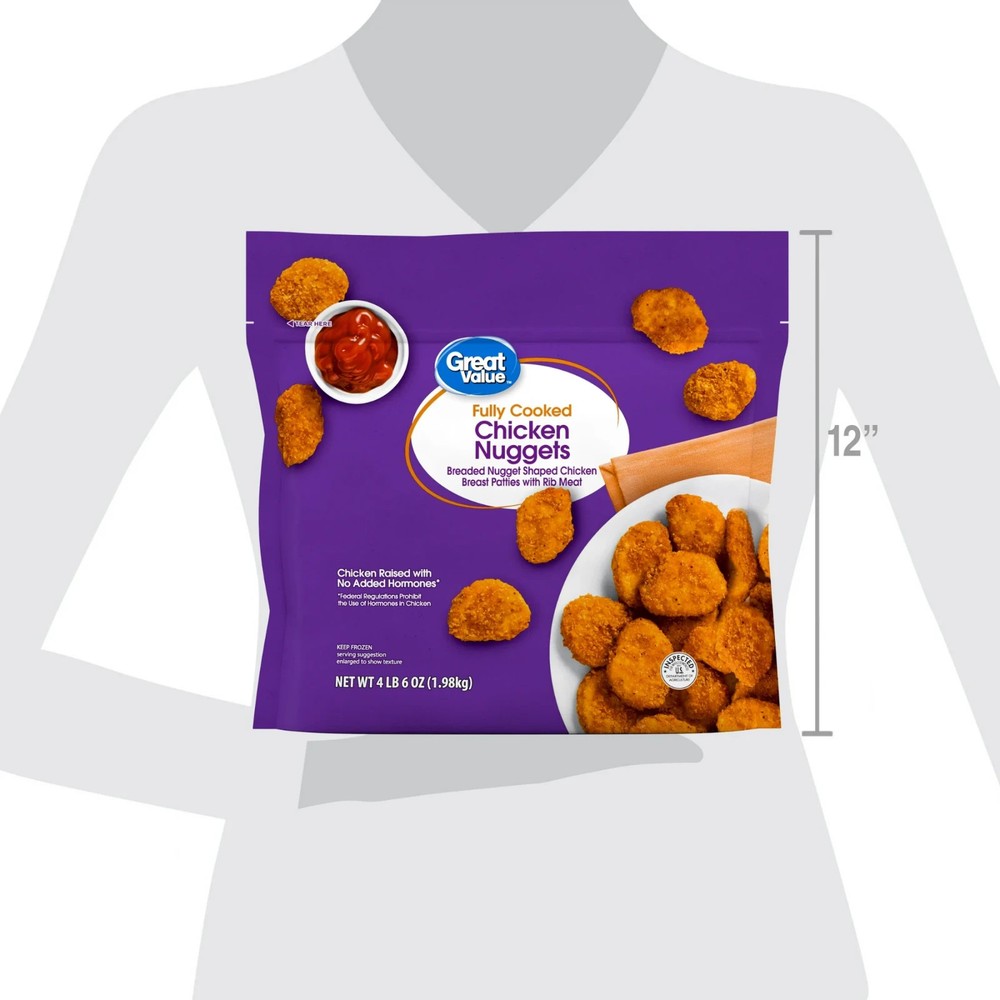 Great Value Breaded Chicken Nuggets, 70 oz (Frozen)