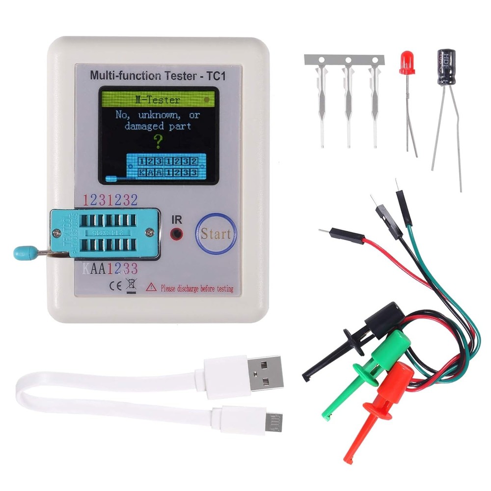 LCR TC1 TFT Transistor Tester Diode Triode Capacitor Resistor MOSFET