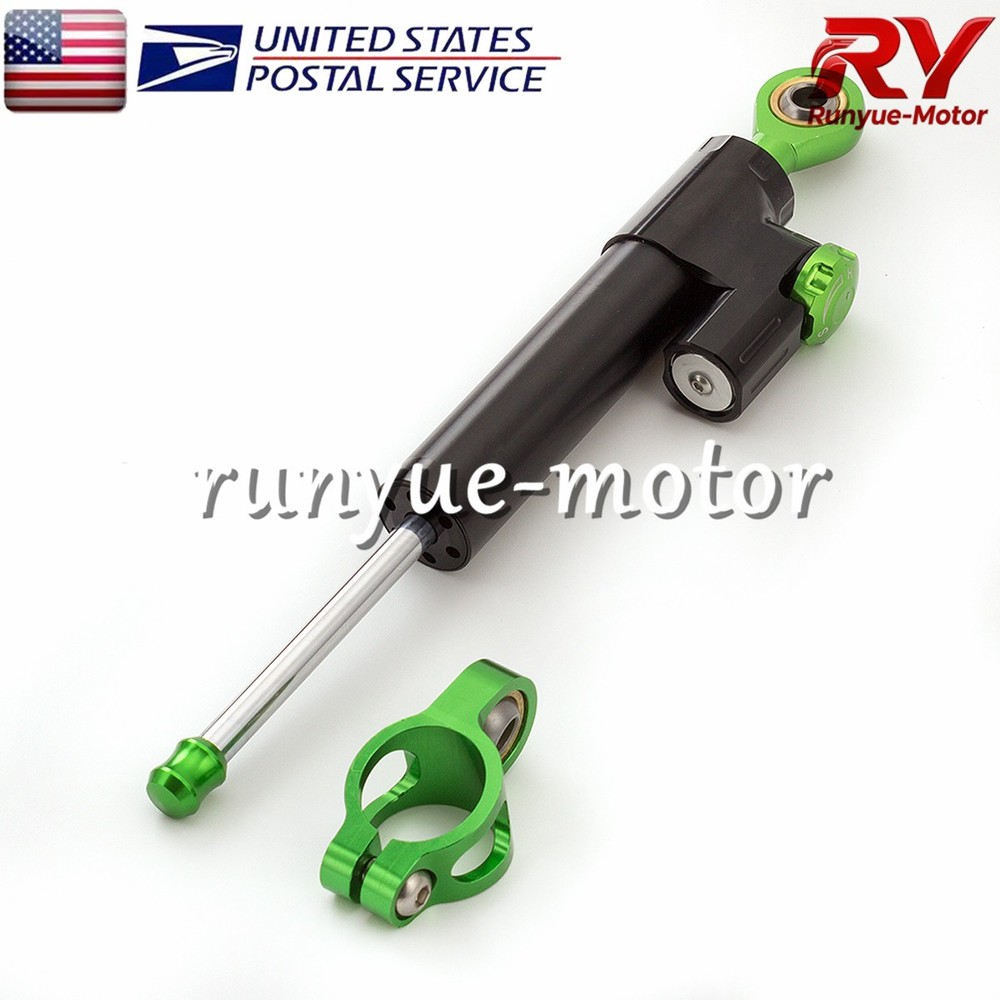 Adjustable Steering Damper Stabilizer Shock Linear Control Universal Aluminum