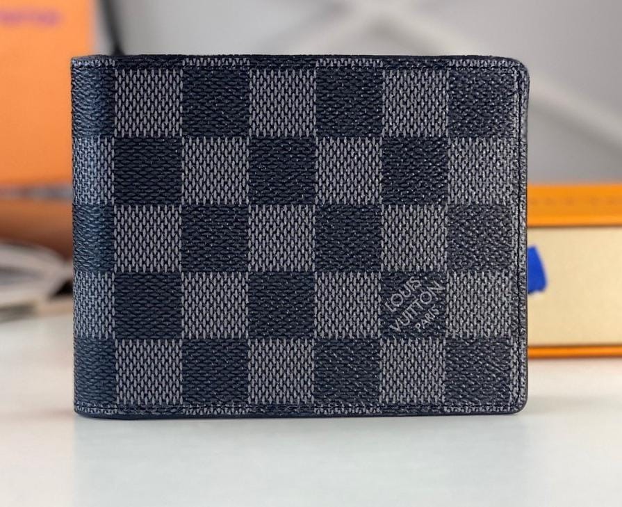 Authentic Louis Vuitton Multiple Bifold Wallet Damier Graphite Canvas