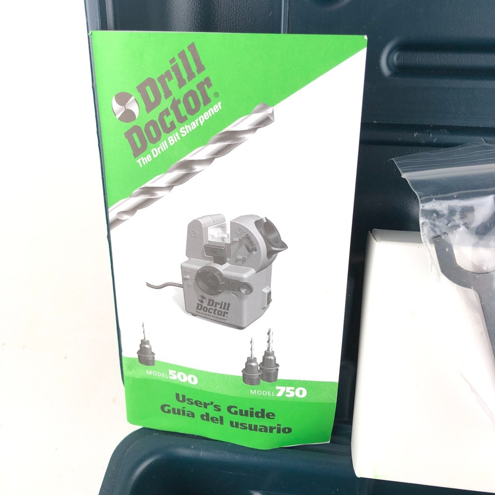 Drill Doctor Model 500 Drill Bit Sharpener DD500 With Case Manual VHS Tested