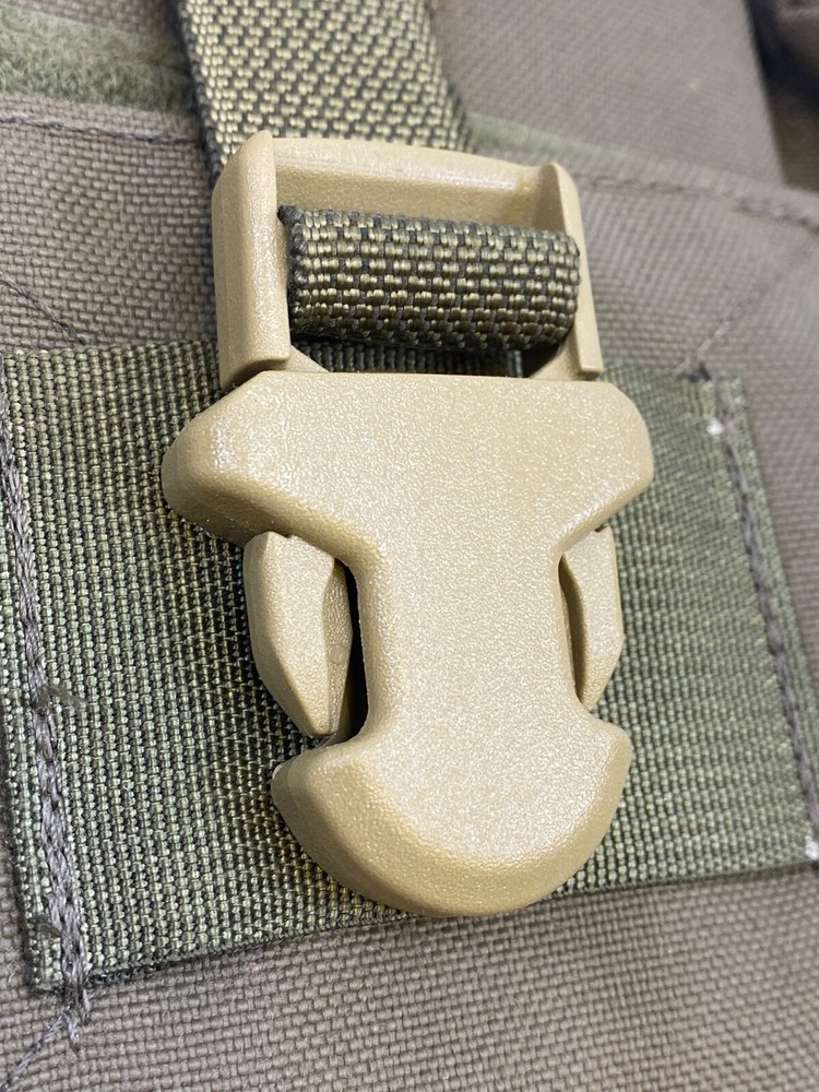 1" ITW Side Release Surface Mount Surmount Replacement Buckle TAN