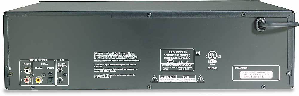 Onkyo DXC390 6-Disc CD Changer