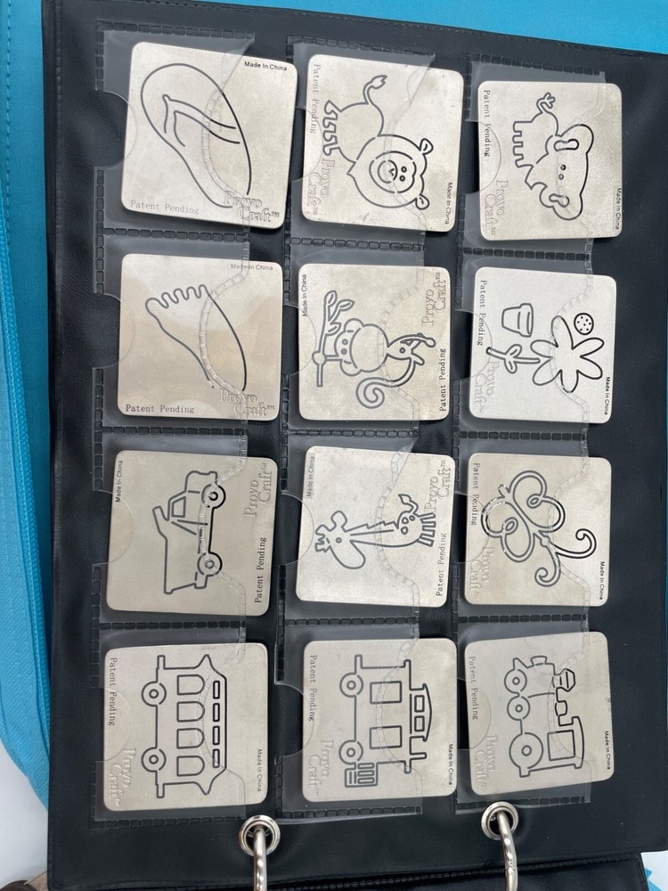 Cuttlebug Die & Embossing Folder Storage Binder With Inserts By Provo Craft Blue