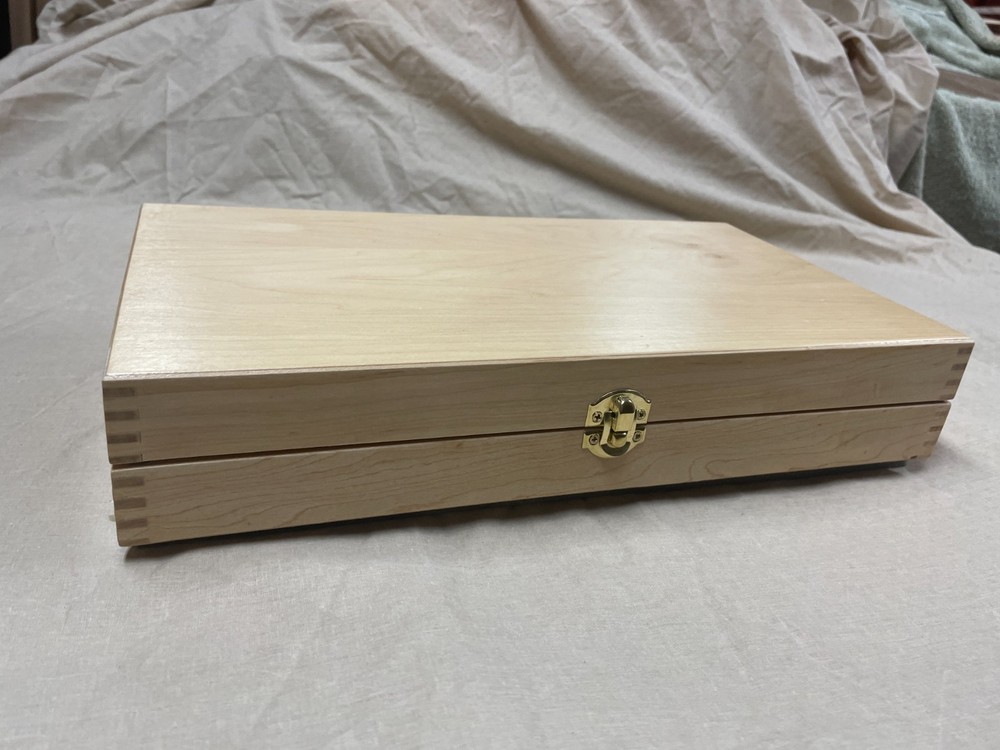 Hand Crafted Solid wood Storage boxes, gun case, display box. Maple Plain