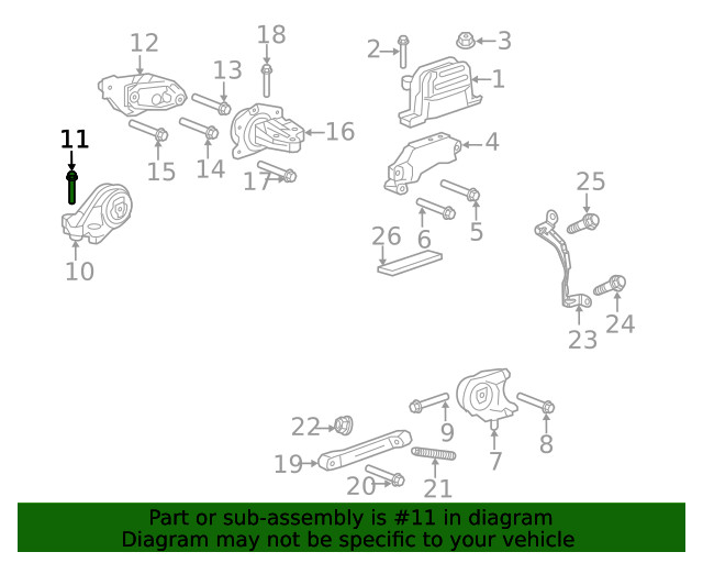 Genuine GM Multi-Purpose Bolt 11570063