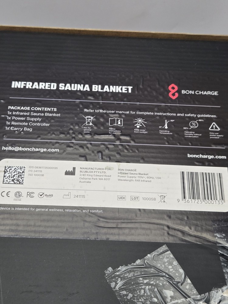 Bon Charge Infrared Sauna Blanket