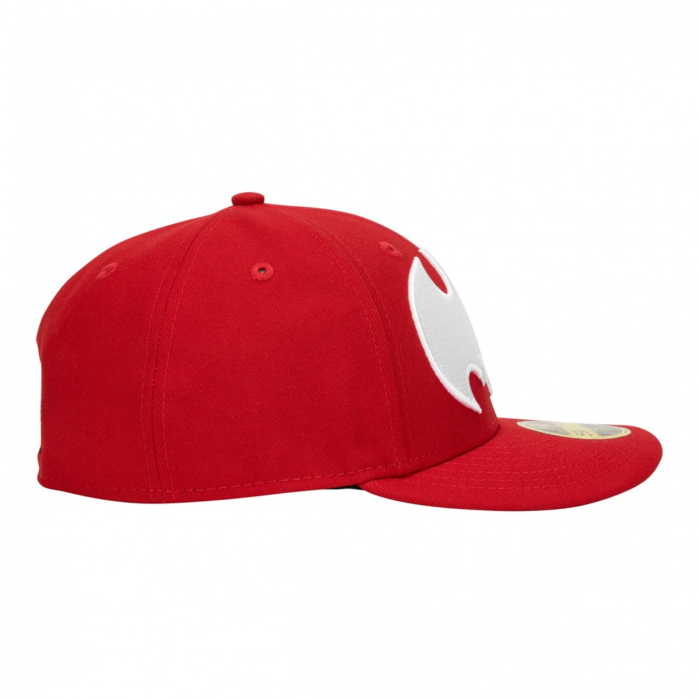 Batman Low Profile Red New Era 59Fifty Fitted Hat Red