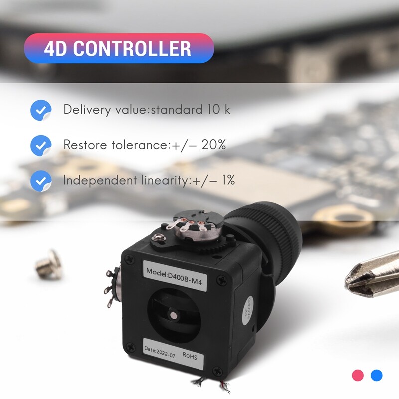 Electronic 4-Axis Joystick Potentiometer Button for -D400B- 10K 4D9505