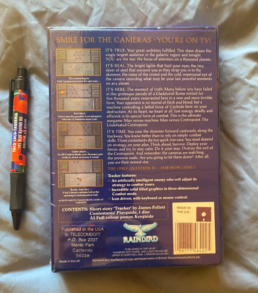 Tracker Atari 1040/520 ST NEW Disk By Rainbird