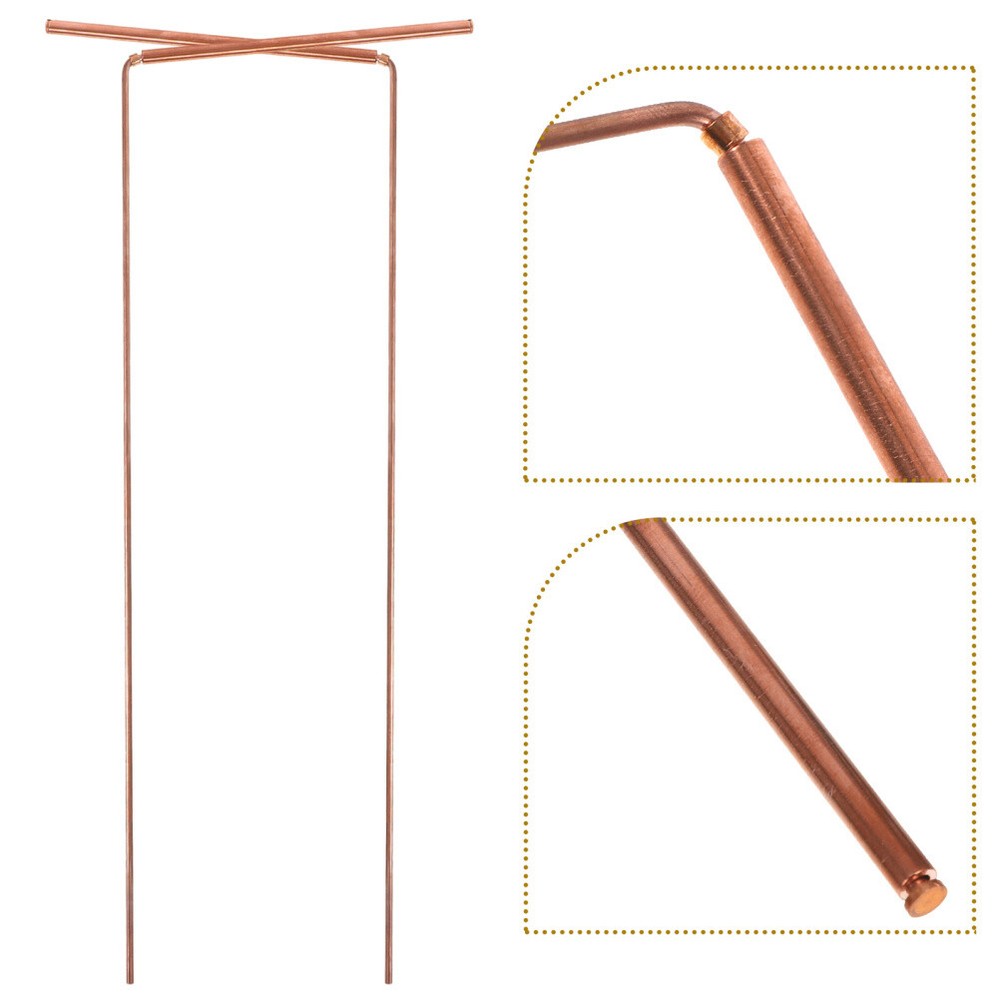 2 Pcs Copper Divination Tools Ghost Explore Equipment Outdoor Diving Rods