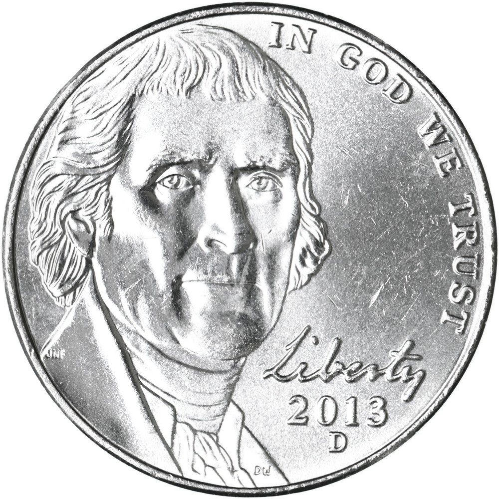 2013 D Jefferson Nickel BU Coin