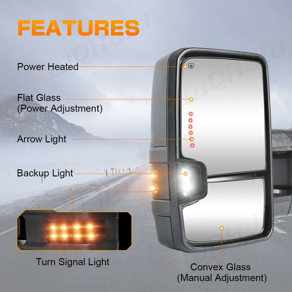 Right Mirror Fits 2015-2017 Chevrolet