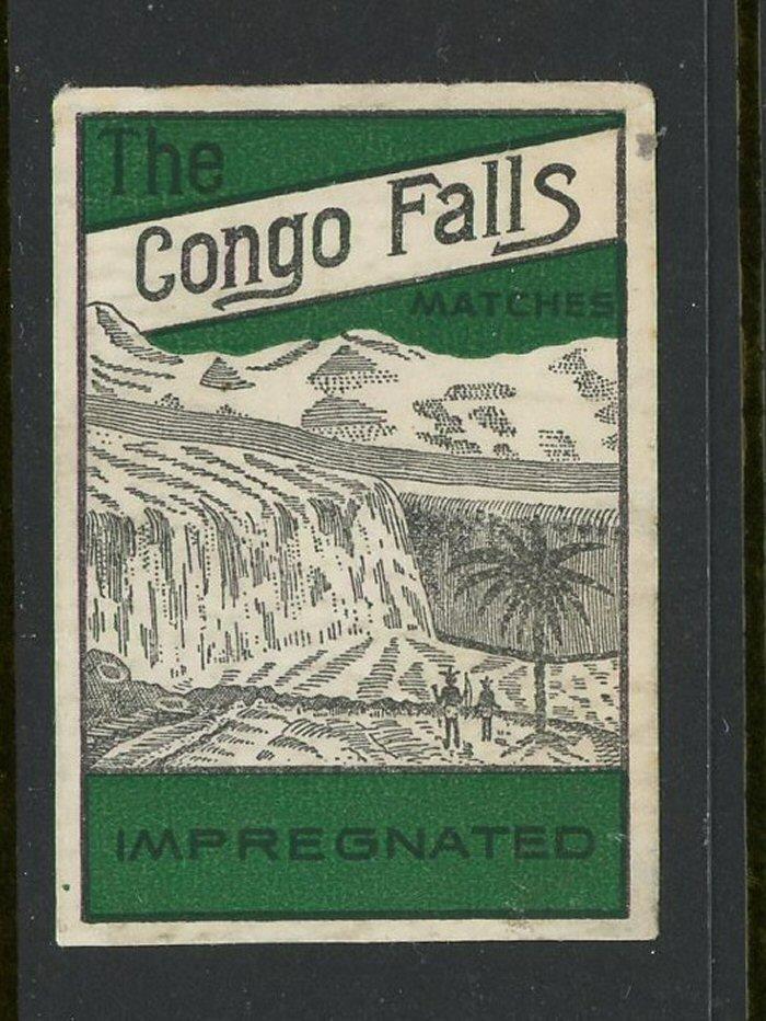 The Congo Falls Match Box Label