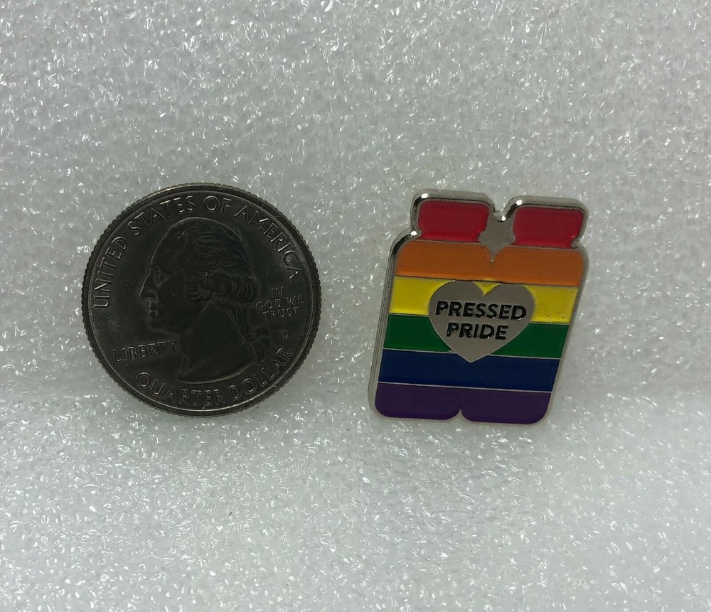 Pressed Pride Rainbow Pin