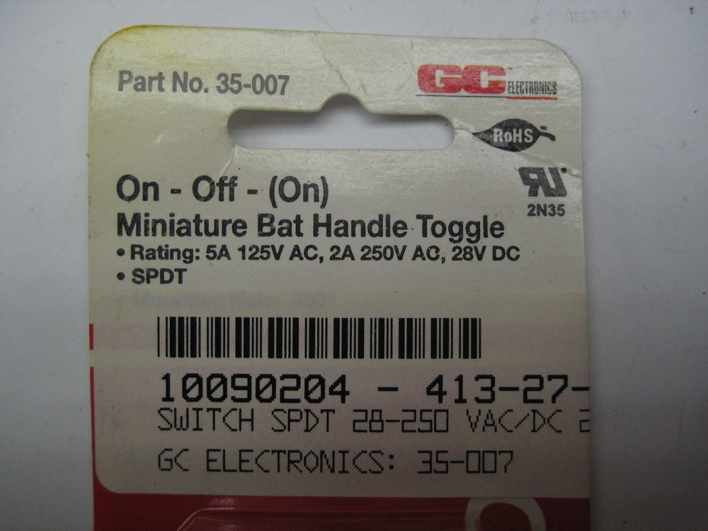 GC ELECTRONICS 35-007 HANDLE TOGGLE NSMP