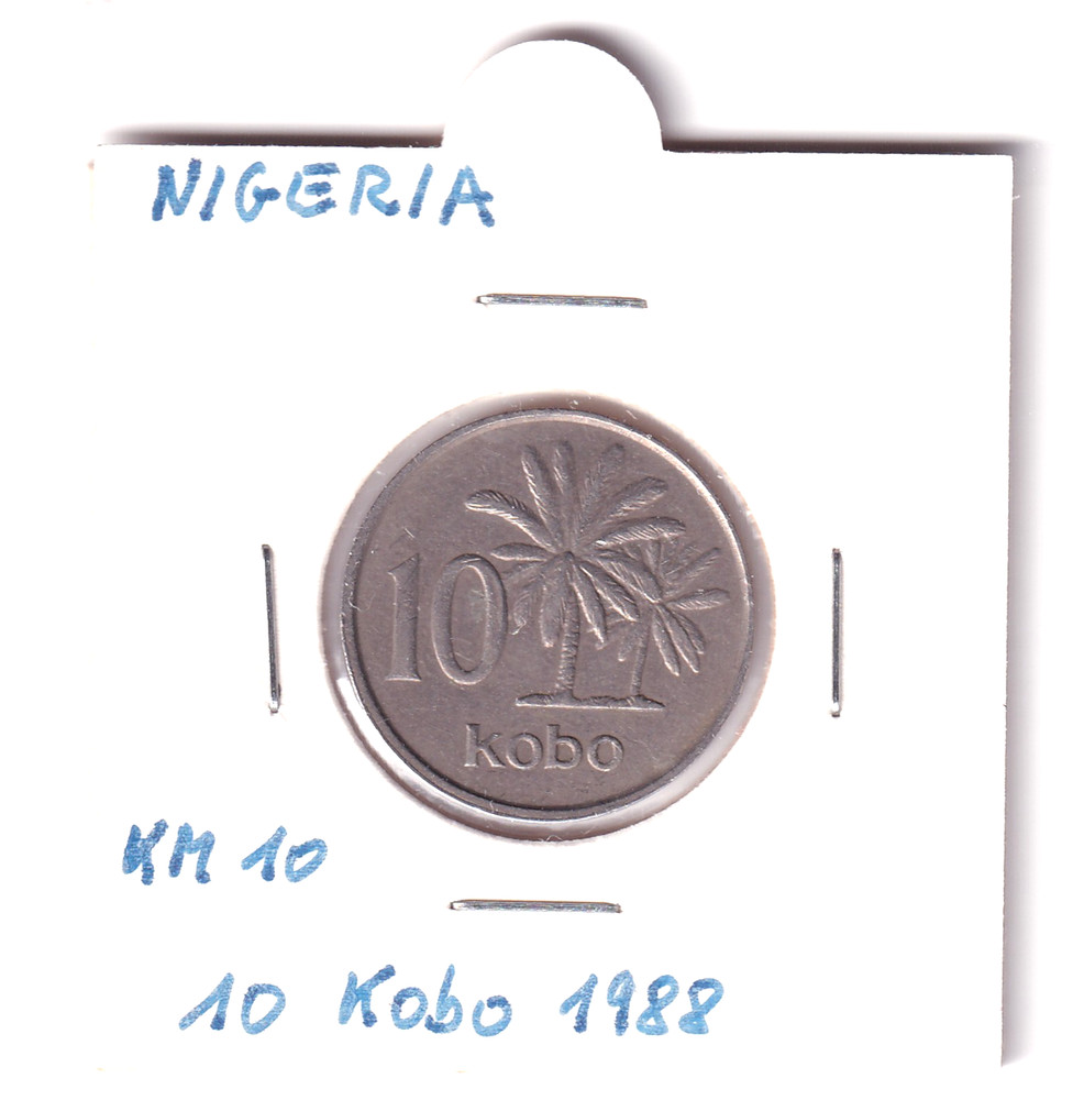 Nigeria - 10 Kobo 1988