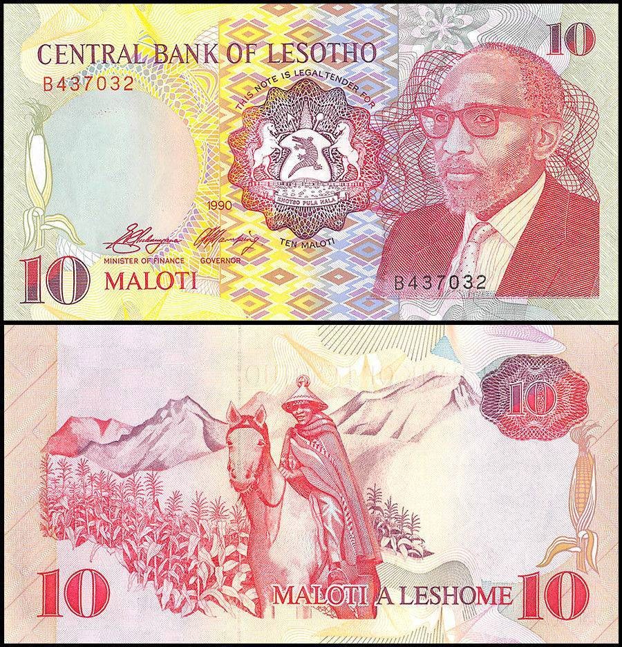 Lesotho 10 Maloti, 1990, P-11, UNC