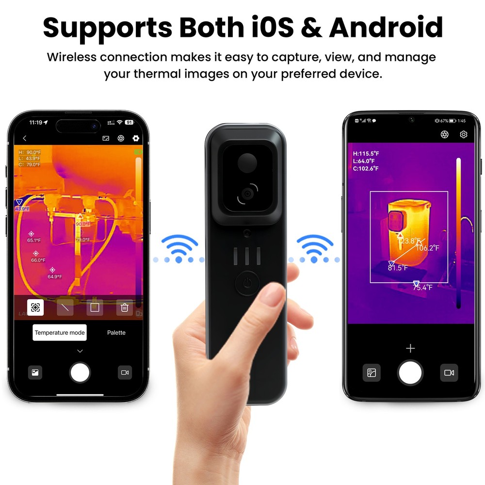 LAUREII TISR 512×384 Infrared Thermal Imager Camera Android & iOS Wireless