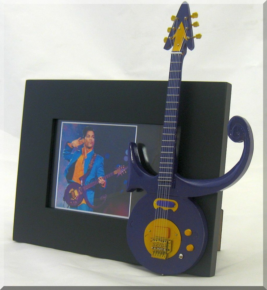 PRINCE Miniature Guitar Frame PURPLE SYM