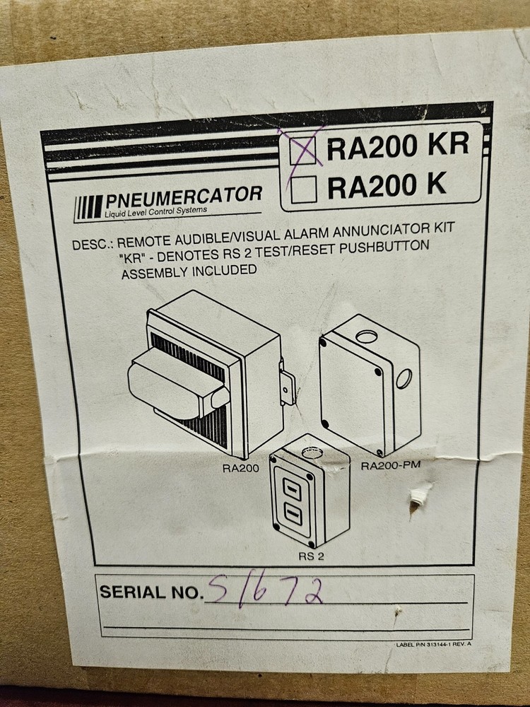 Pneumercator Annunciator Kit RA200KR