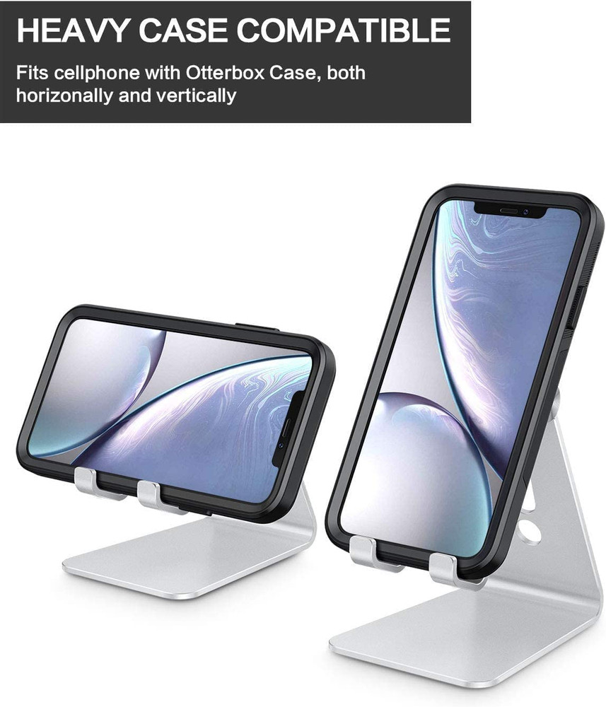 Adjustable Cell Phone Stand, C2 Aluminum Desktop Phone Dock Holder Compa