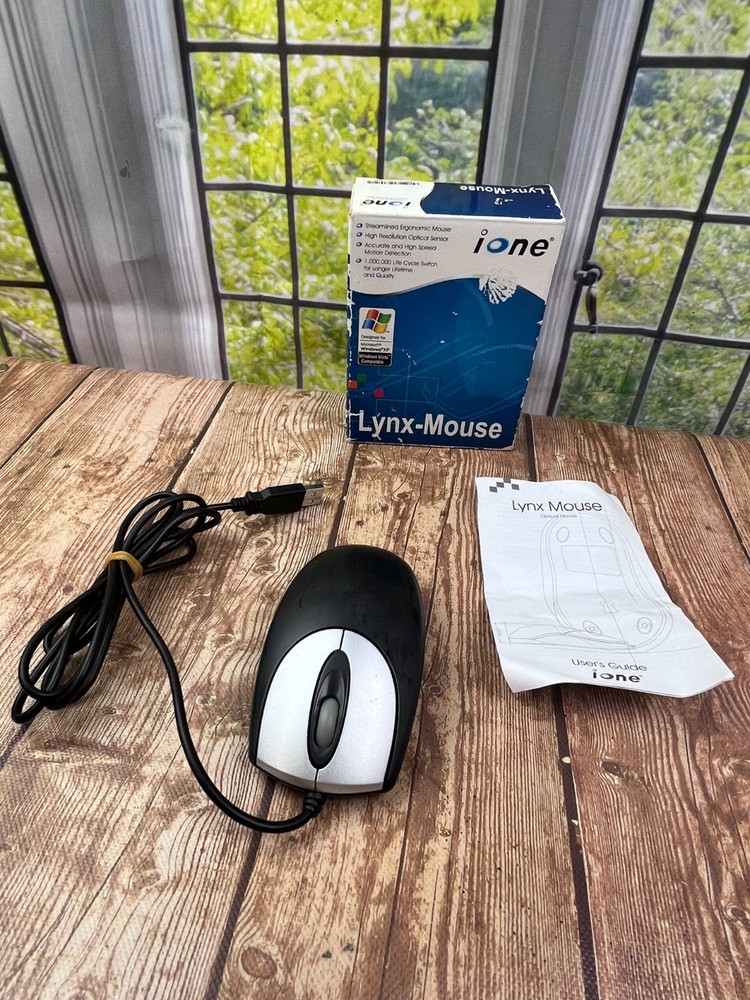 ione Lynx-Mouse Lynx-M9 Black in box Used