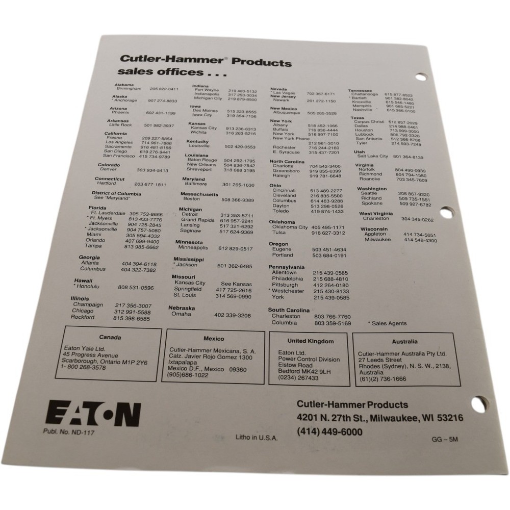 NEW Eaton Micro PLC Installation Manual ND-117