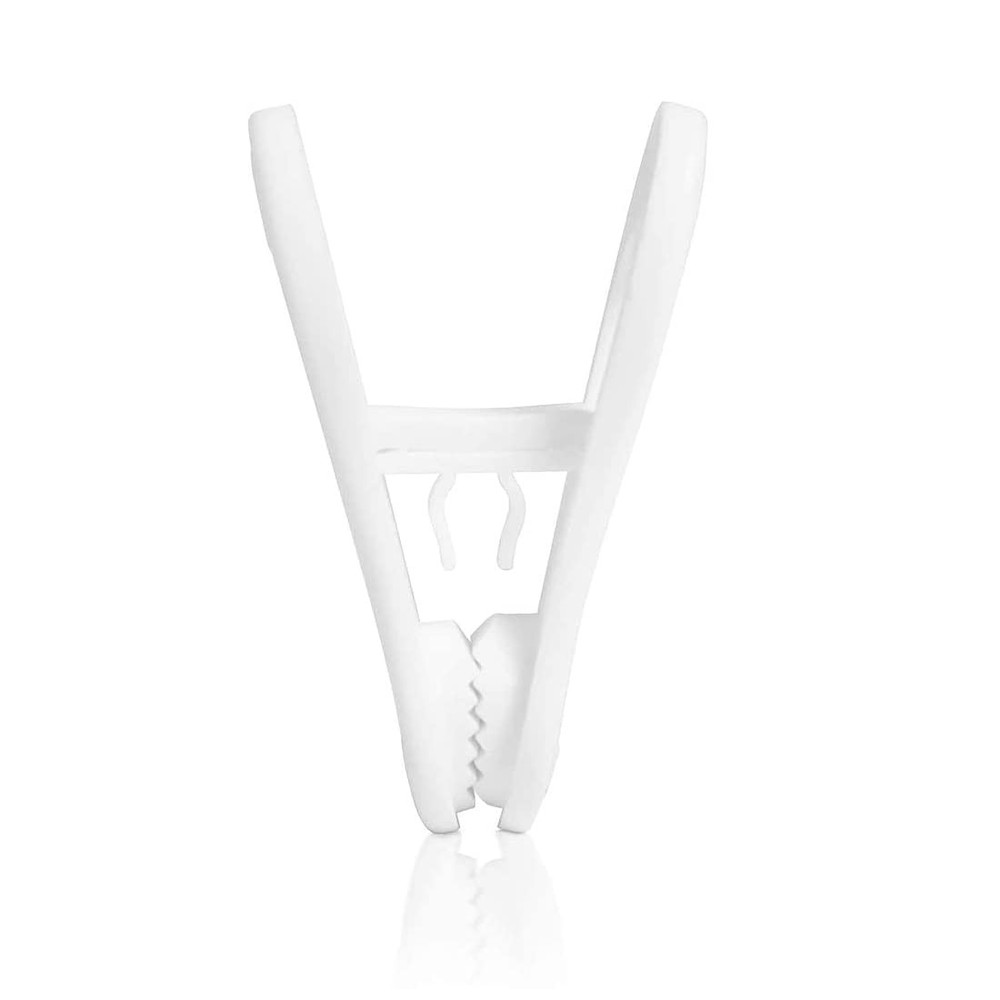 20 Pcs Multi-Purpose Clips for Hangers, White Clothes Hanger Clips, Standard ...