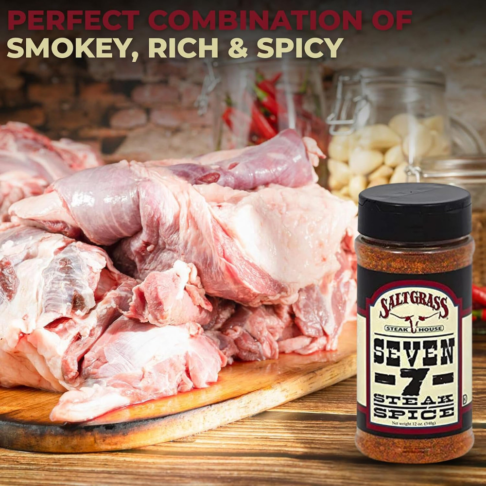 Seven -7- Steak Spice, 12 Ounces