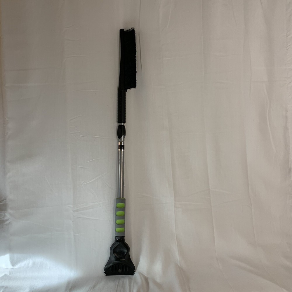 Subzero Avalanche Heavy Duty Ice Scraper & Snow Brush Combo Extends to 27" Gray