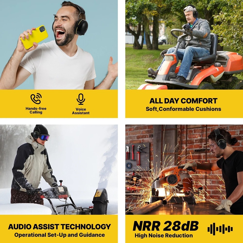 Shooting Earmuff Connect Hearing Protector with Bluetooth Technology 28dB NRR