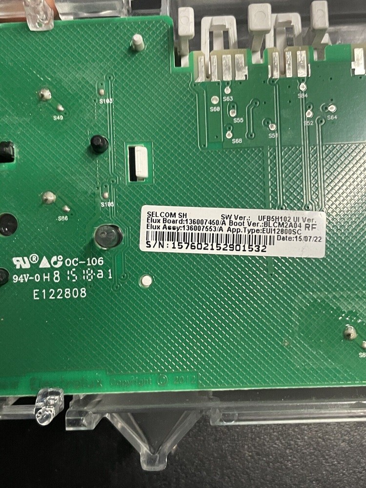 Bosch Washer User Interface 136007450 | WM1425