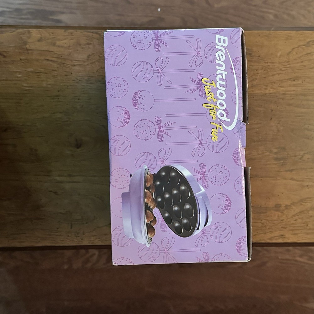 Brentwood Cake Pop Maker Nonstick Purple NEW