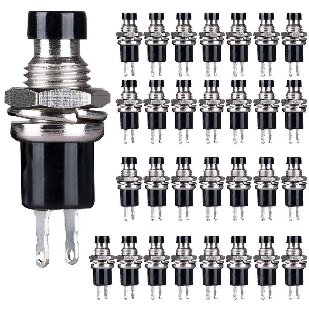 Momentary Push Button Switch, SPST Mini Micro Push Button Switch Normal Close...