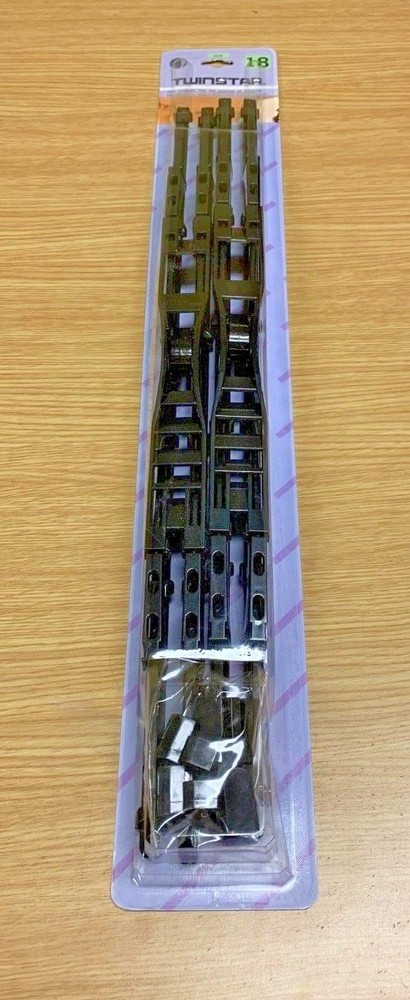 18" INCH BLACK DOUBLE BLADE WINDSHIELD WIPER 2 PC SET ALL SEASONS