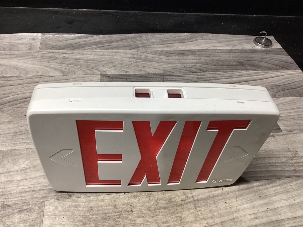 Lithonia Lighting Led Emergency Exit Sign Red Letters #103H19FML