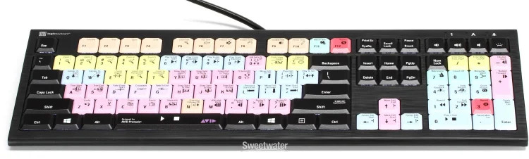 LogicKeyboard ASTRA2 Backlit Keyboard for Avid Pro Tools - PC
