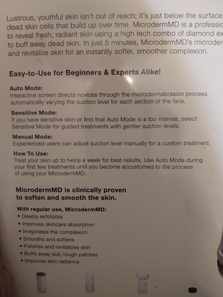 Trophy Skin MicrodermMD - At Home Microdermabrasion Kit- White