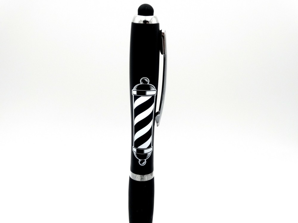 Barber pole Lighted ink pen