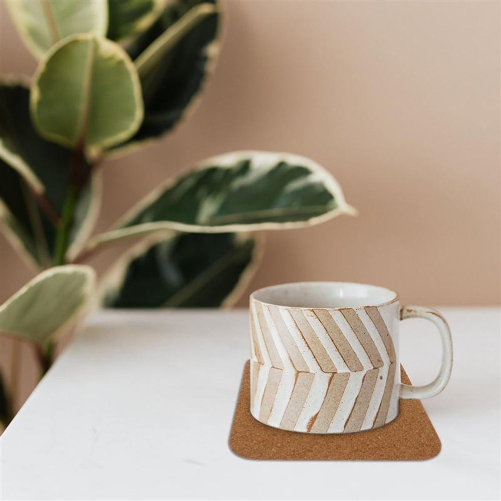 DIY Projects Cork Coasters 10Pcs Square Cork Mat for Crafting and Creativity